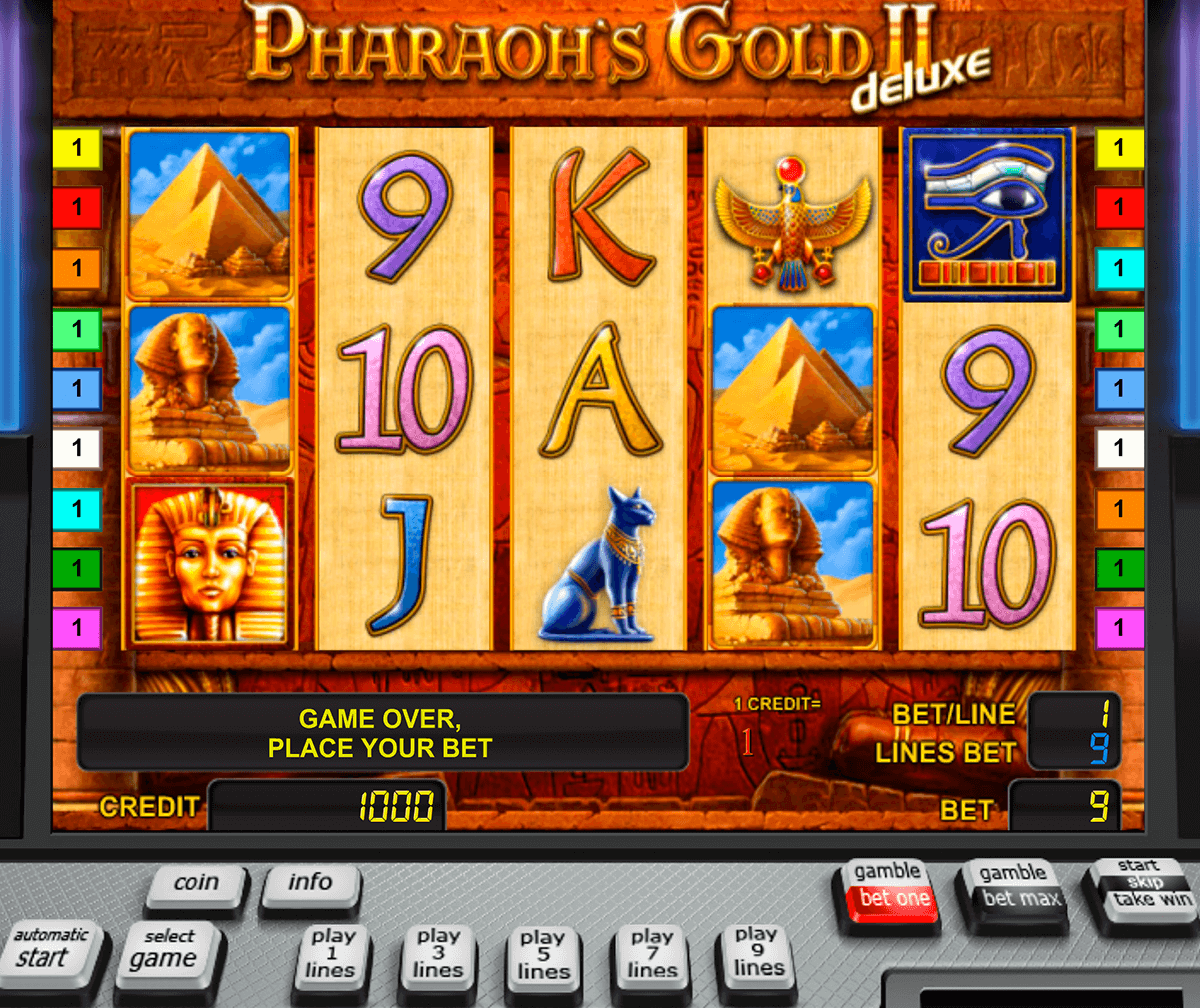 pharaohs gold ii deluxe novomatic casinospil online 