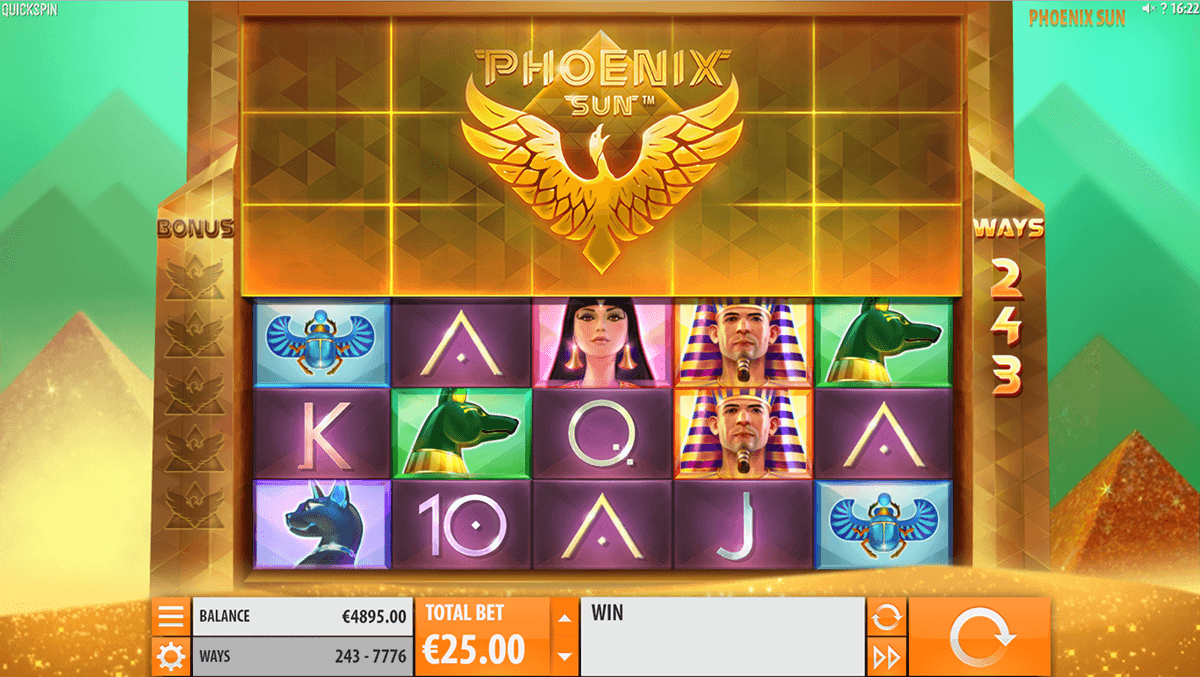 phoenix sun quickspin casinospil online 