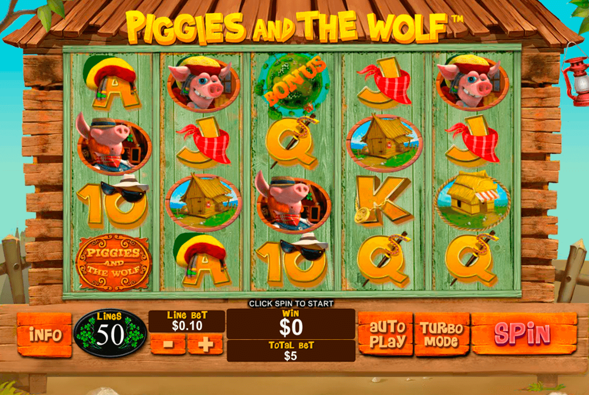 piggies and the wolf playtech casinospil online 