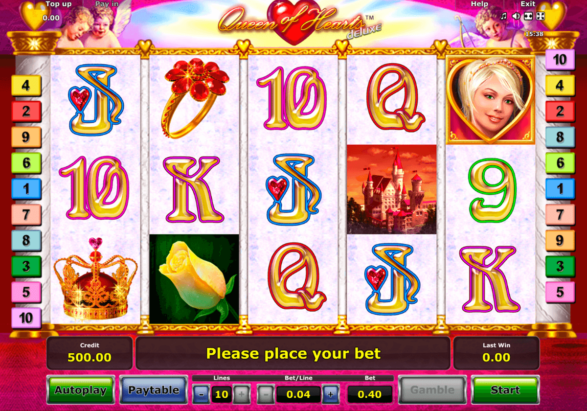queen of hearts deluxe novomatic casinospil online 