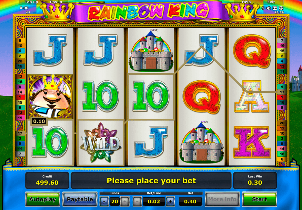 rainbow king novomatic casinospil online 