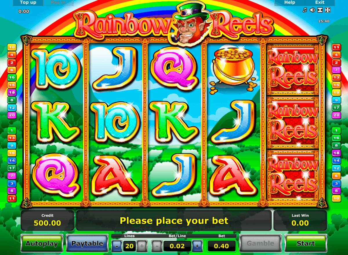 rainbow reels novomatic casinospil online 