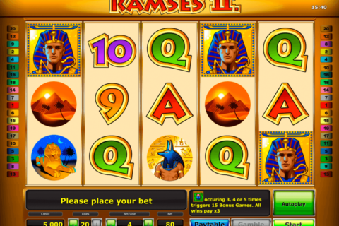 ramses ii deluxe novomatic casinospil online 