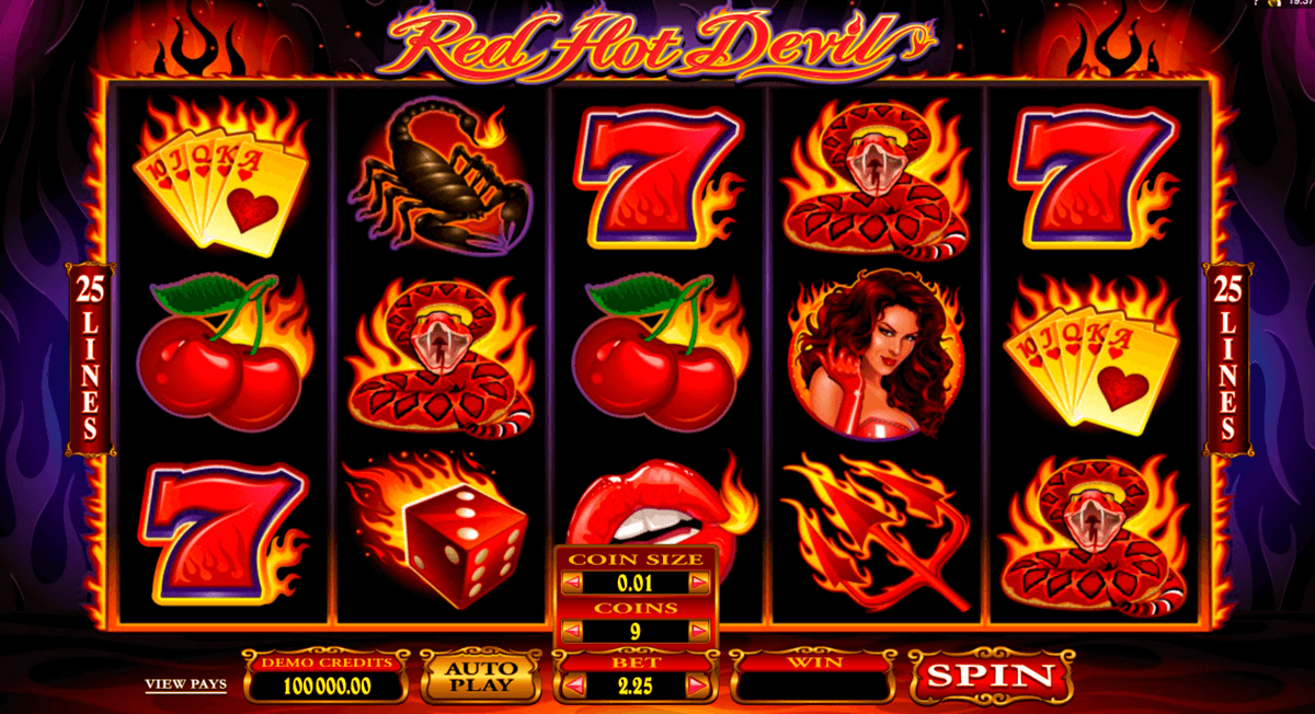 red hot devil microgaming casinospil online 