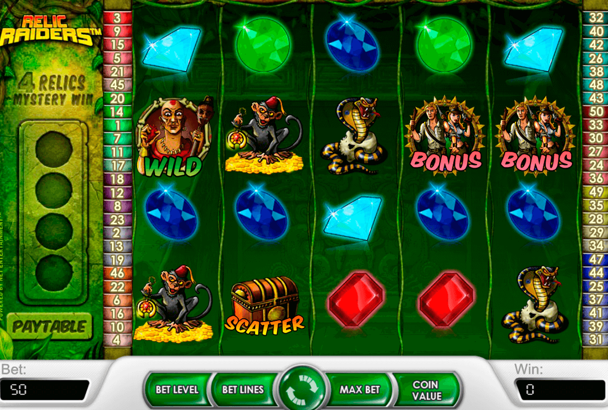 relic raiders netent casinospil online 