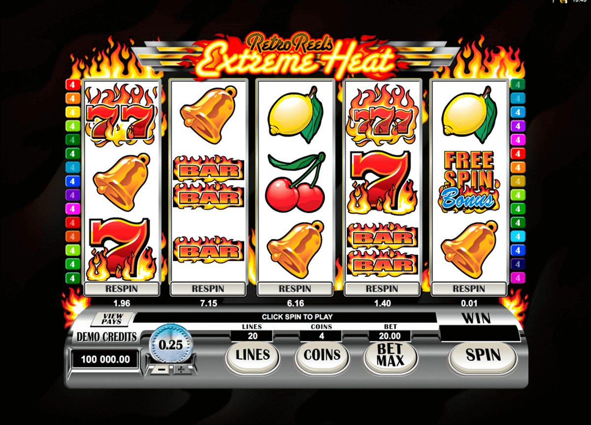 retro reels extreme heat microgaming casinospil online 