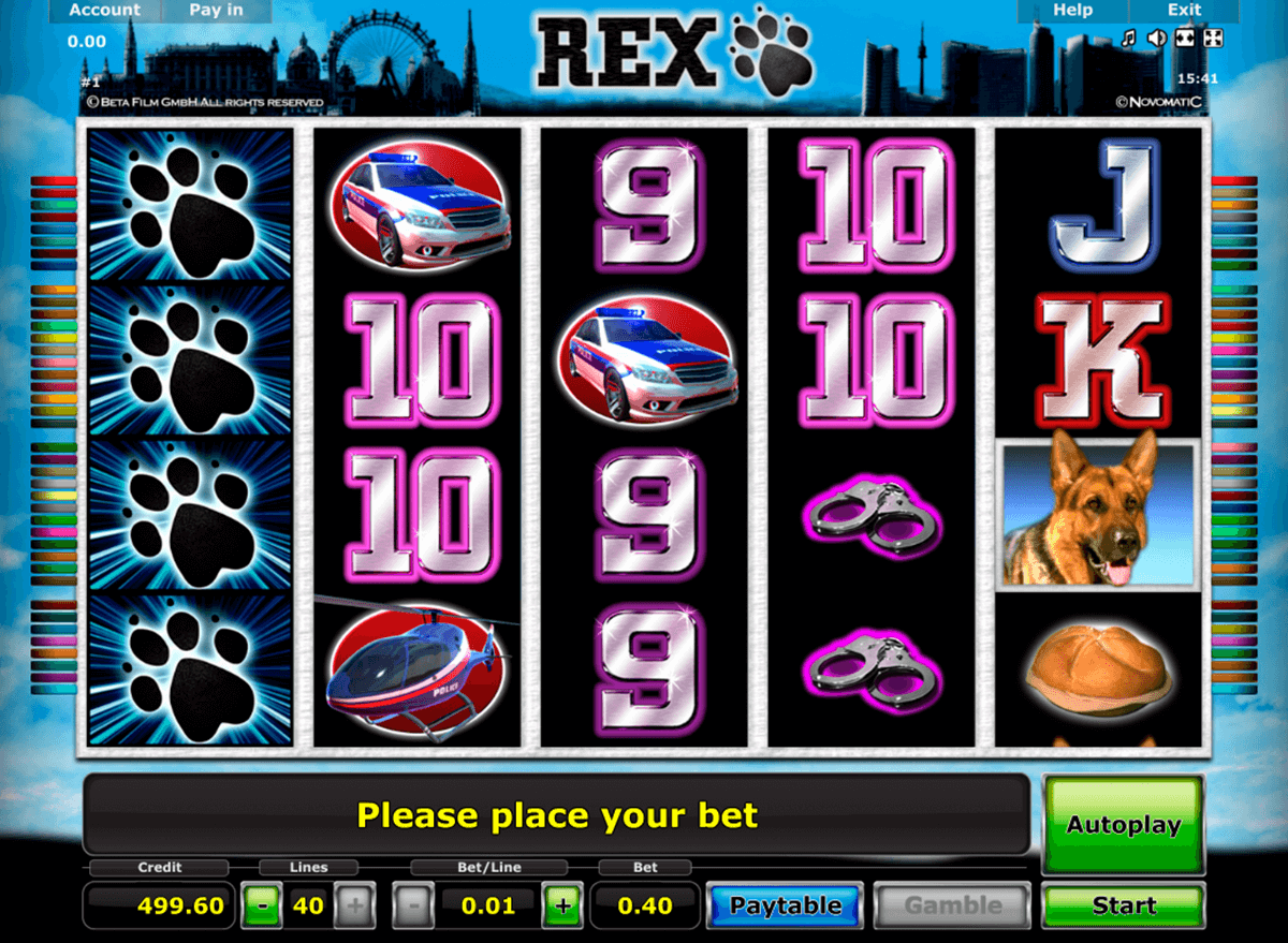 rex novomatic casinospil online 