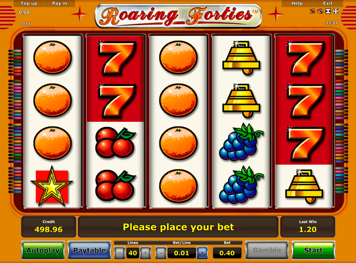roaring forties novomatic casinospil online 
