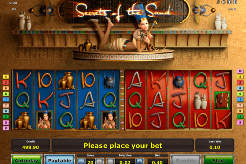 secrets of the sand novomatic casinospil online 