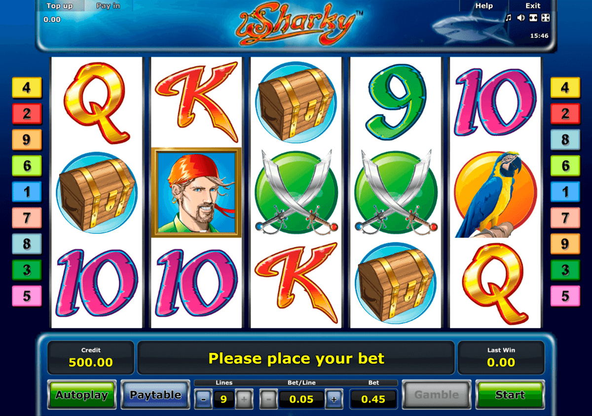 sharky novomatic casinospil online 