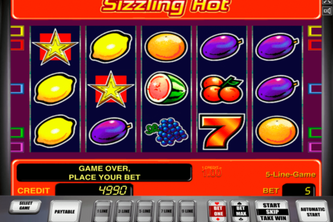 sizzling hot novomatic casinospil online 