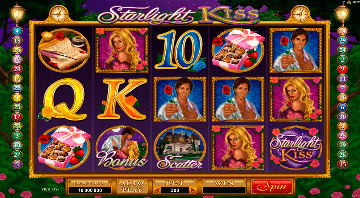 starlight kiss microgaming casinospil online 