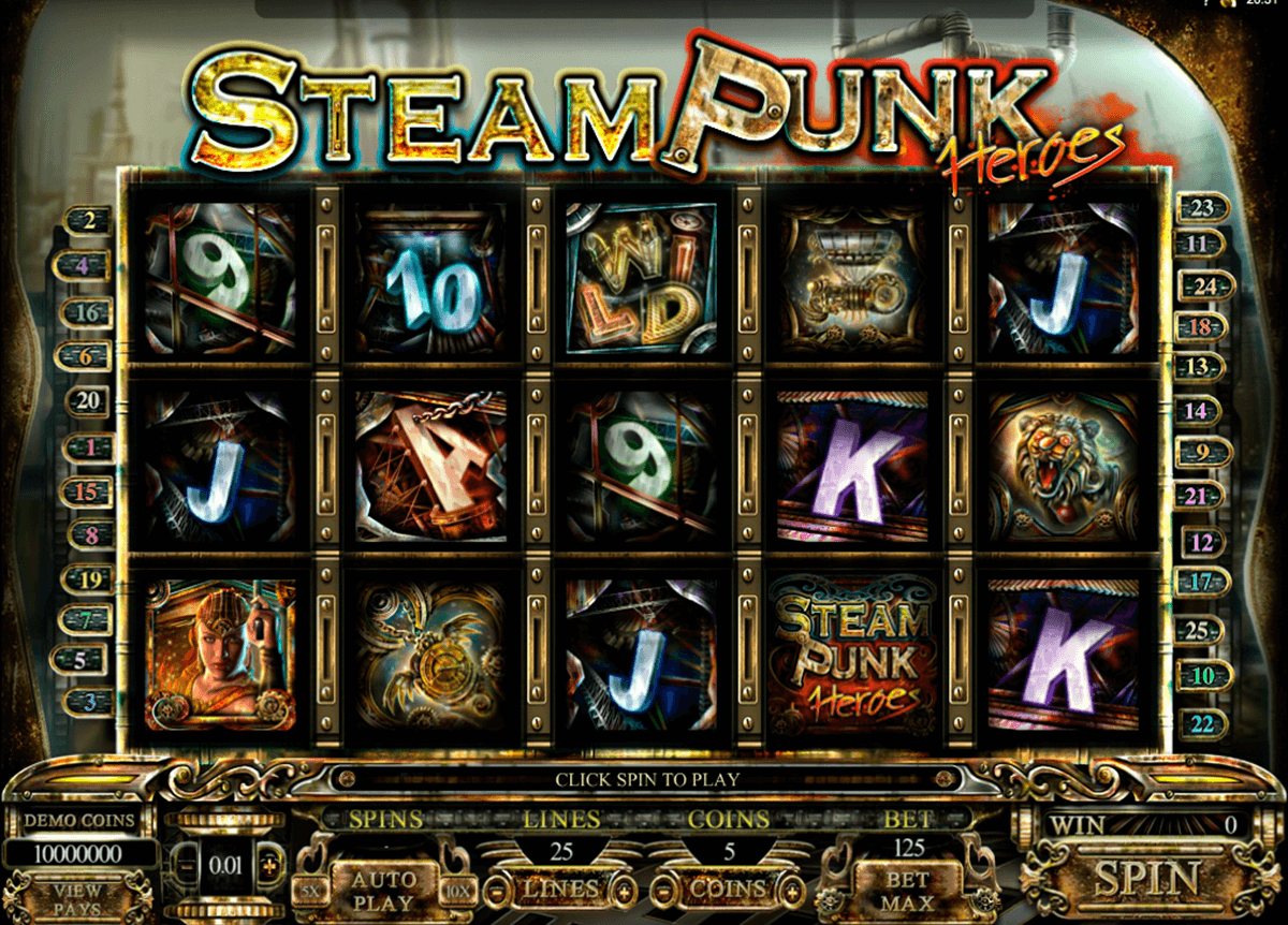 steam punk heroes microgaming casinospil online 