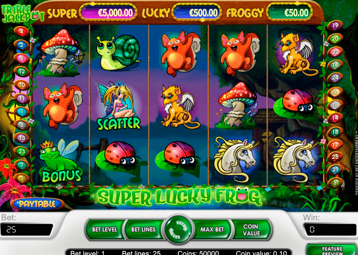 super lucky frog netent casinospil online 