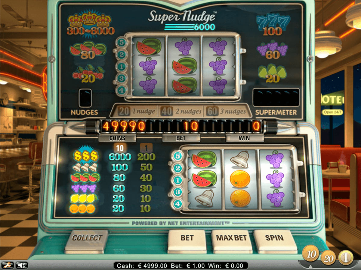 super nudge 6000 netent casinospil online 