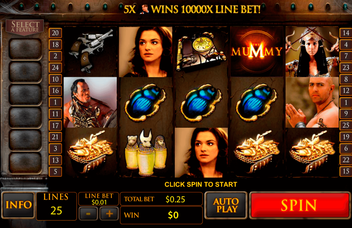 the mummy playtech casinospil online 