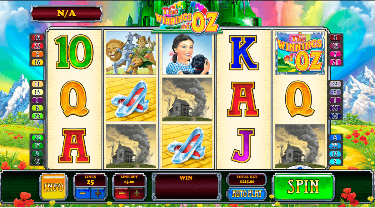 the winnings of oz playtech casinospil online 