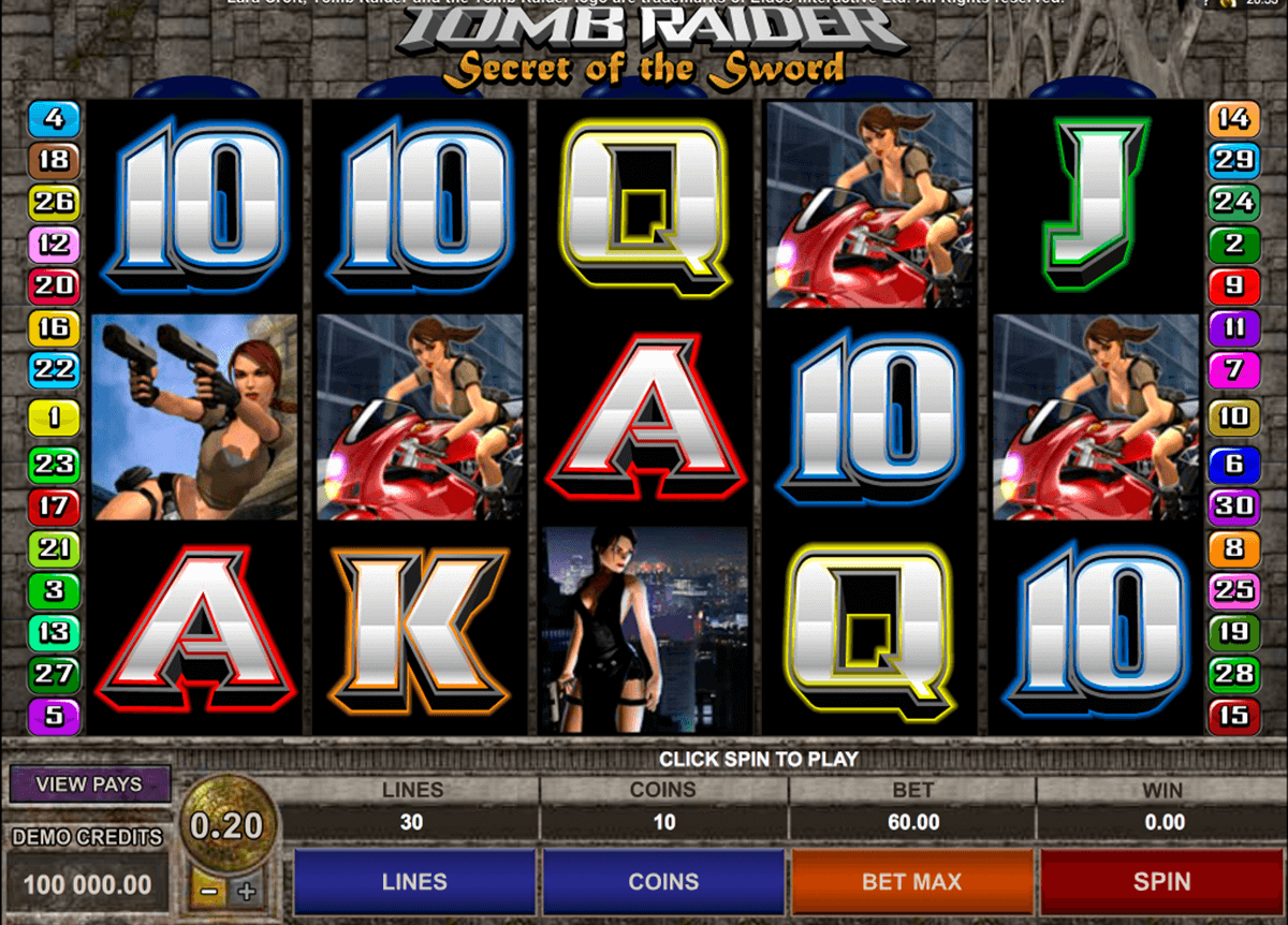 tomb raider ii microgaming casinospil online 
