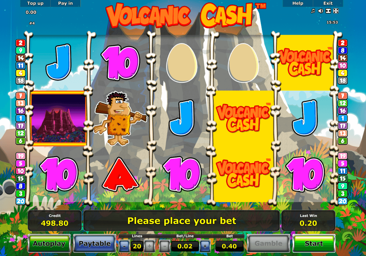 volcanic cash novomatic casinospil online 