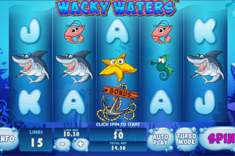 wacky waters playtech casinospil online 