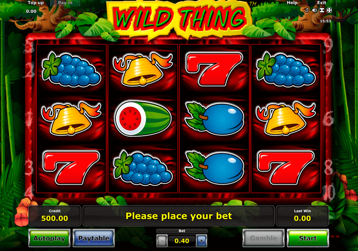 wild thing novomatic casinospil online 