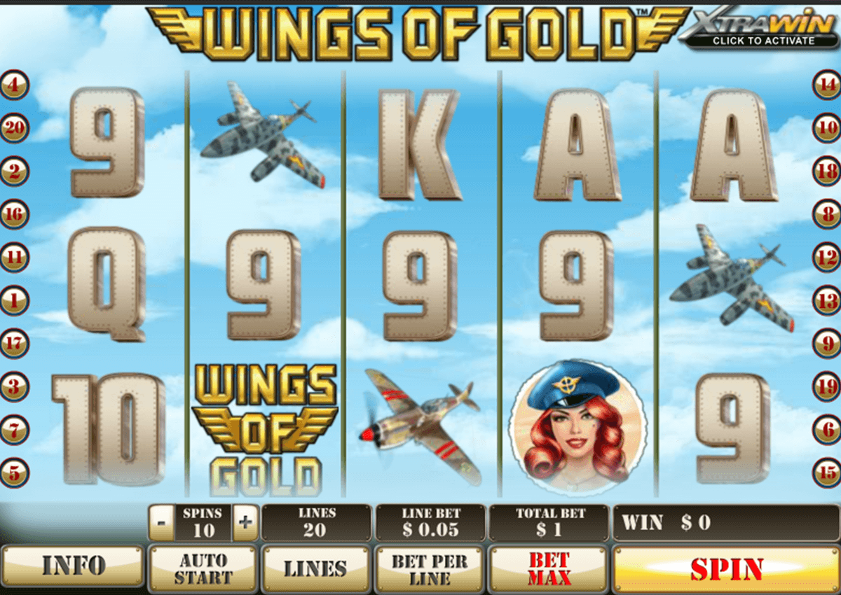 wings of gold playtech casinospil online 