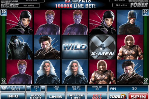 xmen 50 lines playtech casinospil online 