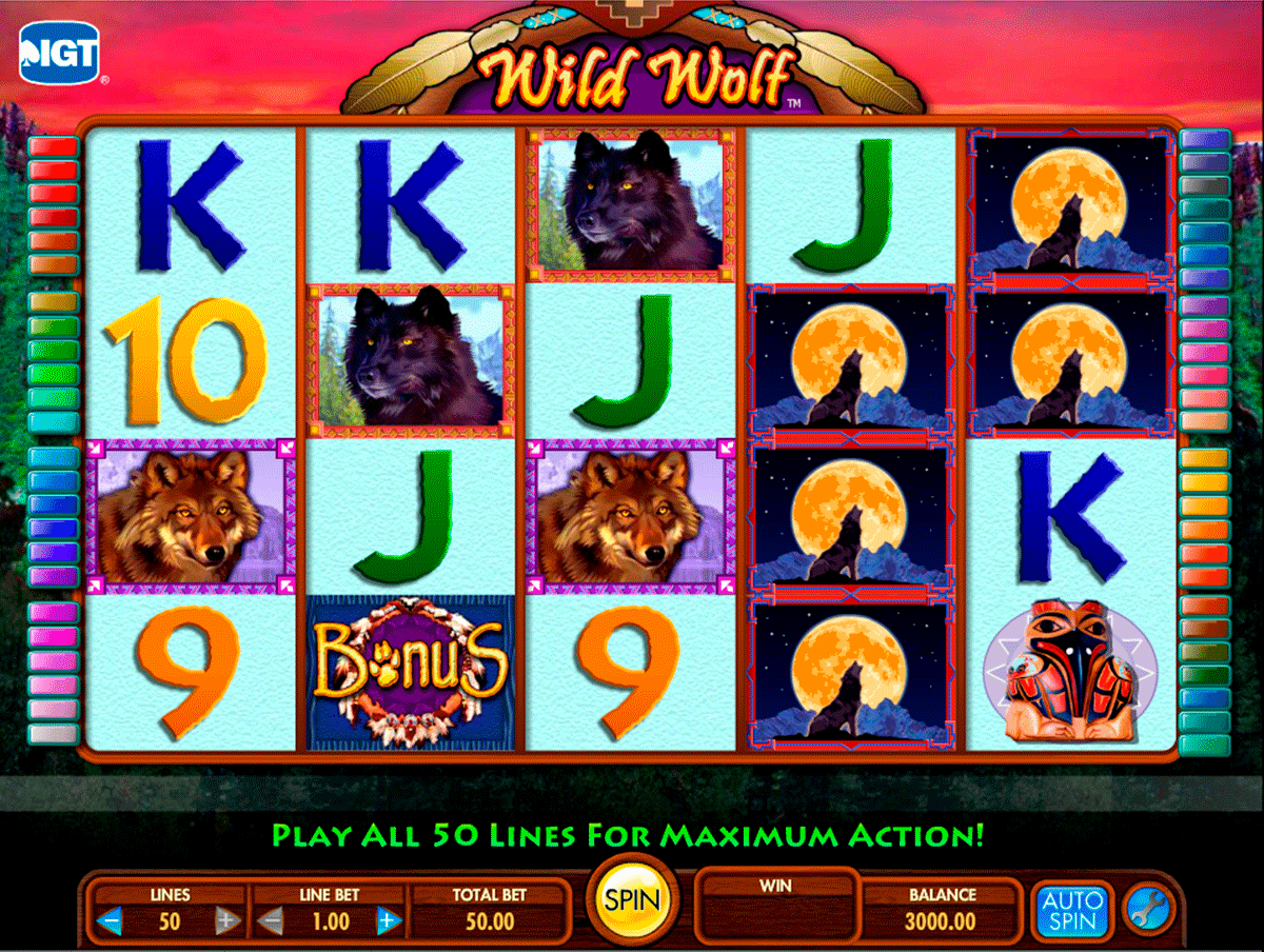 wild wolf igt casinospil online 
